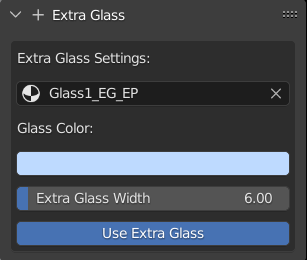 extra glass settings