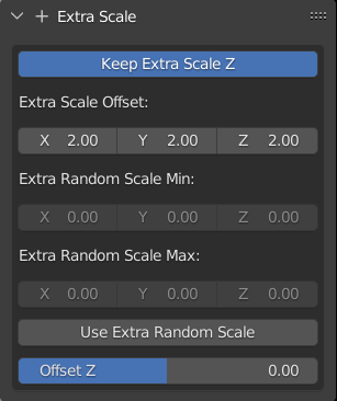 extra scale settings
